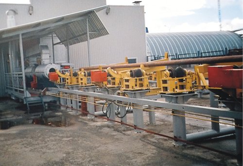 Фрагменты линии изоляции труб с преобразователями Веспер на одном из предприятий 