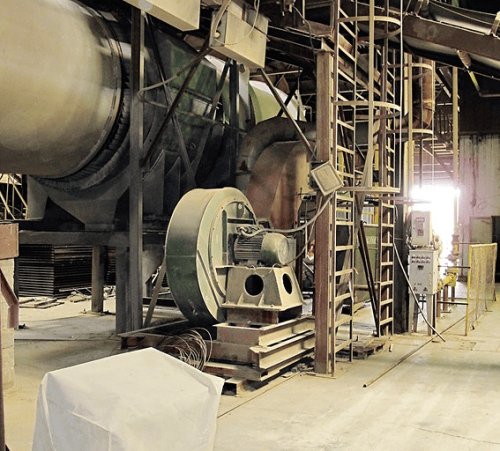 Привод вентилятора сушильного барабана