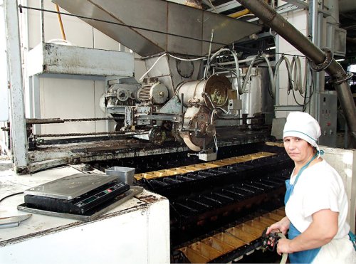 На линии производства черного хлеба, на приводе транспортера, который полностью проходит через агрегат раскройки и через печку, тоже установлены Весперы. Один работает постоянно, а другой в резерве