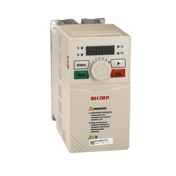 Частотный преобразователь Веспер E5-8600-S1L 0,75кВт 220В
