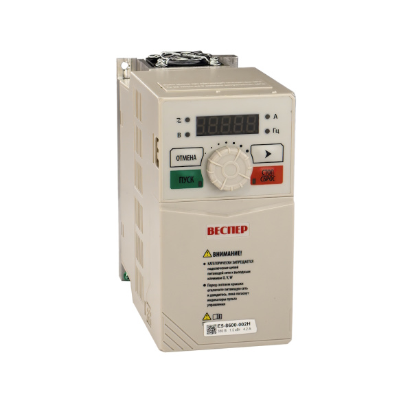 Частотный преобразователь Веспер E5-8600-002Н 1,5кВт 380В