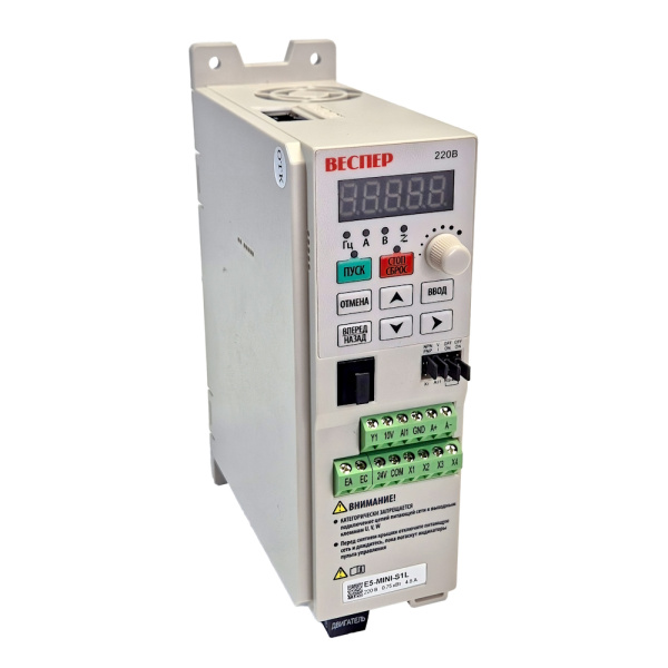 Преобразователь частоты Веспер E5-MINI-S1L 0,75кВт 220В