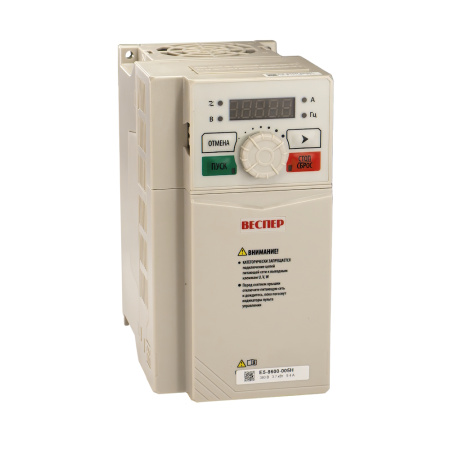 Частотный преобразователь Веспер E5-8600-005Н 3,7кВт 380В